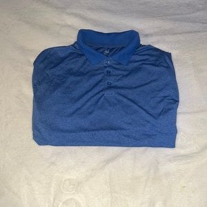 Haggar XXL blue golf shirt. 100% polyester.